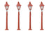 R8673 Platform Lamps x4