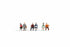 Noch TT:120 N47130 Sitting People (without Benches) (6) Figure Set