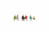 Noch TT:120 N47131 Sitting People (without Benches) (6) Figure Set