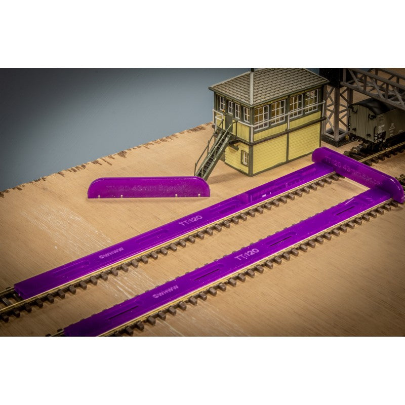 Tt Scale Train Track West Hill Wagon Works TT Gauge TT:120 Track Guide Templates - Straight ...