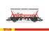 Hornby TT:120 TT6013B BR Railfreight, HAA Hopper, 351136 - Era 8