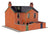 Peco OO Gauge Lineside Kits LK-208 Victorian House complete - Laser Cut Kit