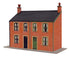 Peco OO Gauge Lineside Kits LK-206 Victorian Low Relief House Fronts - Laser Cut Kit