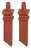 Ratio 140 Signal Box Chimney Mouldings (pair)