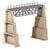 Ratio N gauge Steel Truss Bridge With Stone Piers 240