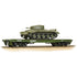 Bachmann WD 50T 'Warflat' Bogie Wagon WD Khaki Green with Cromwell MKIV Tank