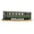 Bachmann 009 Rolling Stock Steel Bodied Third Bogie Coach in Lined Green