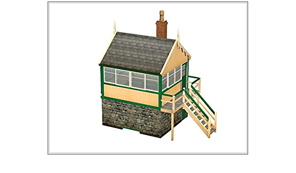 Scenecraft OO Gauge Timber And Stone Signal Box – Malcs Models