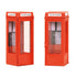 Scenecraft OO Gauge 44-0503 K8 Phone Boxes (x2)