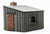 Ancorton Models 3D Platelayers hut, sleeper built with a brick chimney