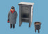 Modelscene 4mm 5034 Fog Man, Hut & Brazier