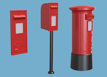 Modelscene 4mm 5044 Post Boxes – Malcs Models