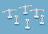 Modelscene 4mm 5051 Level Signs & Mile Posts