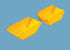 Modelscene 4mm 5088 Skips (Large & small), Yellow (no name)