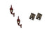 DCC Concepts 4mm Scale Gas Wall Lamps – Maroon (2 pack)