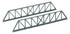 Peco Lineside Kits N Gauge Girder Bridge Side, Truss Girder Type, Grey
