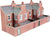 Metcalfe N Gauge PN176 Low Relief Red Brick Terraced House Backs