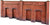 Metcalfe 00 gauge PO244 Retaining Wall In Red Brick