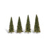 Woodland Scenics 3 ½"-5½" Classic Forever Green (4/Pk)